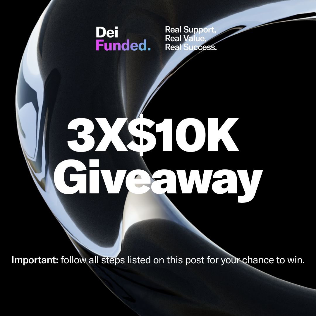 3 x $10,000 CHALLENGE ACCOUNTS.

To participate: 

1- Must be following:<a href="/DeiFunded/">DeiFunded</a> &amp; <a href="/khalil_yks/">KHALIL</a>, @afec_fx, <a href="/CableAnalyst/">Ola Daniel🔌</a>,
<a href="/Usman_Igwe09/">Stalking the Dealer.</a>,<a href="/ImTheBanks/">Banks</a>,
@UmarkhanAlgo 

2- Like  &amp; Retweet, join discord discord.gg/deifunded
 
3- mention 4 friends 

Winners in 48 hours 🔔 Good luck