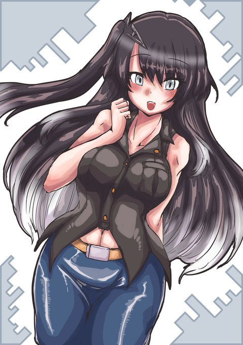 今日の日課はノースリーブYシャツタイトスカートミリアルちゃんです 