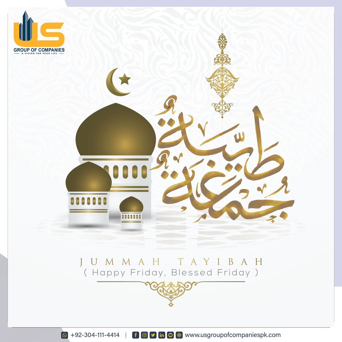 USbuilderspk's tweet photo. Jummah Mubarak..!
Let the blessings of Jummah illuminate your path and fill your heart with peace. 🌙✨

#JummahMubarak #Jummah #Allahblessings #BlessedFriday #Friday #USgroupfocompanies #DayofBlessings #PeaceForGaza https://t.co/oCTB8AZprn
