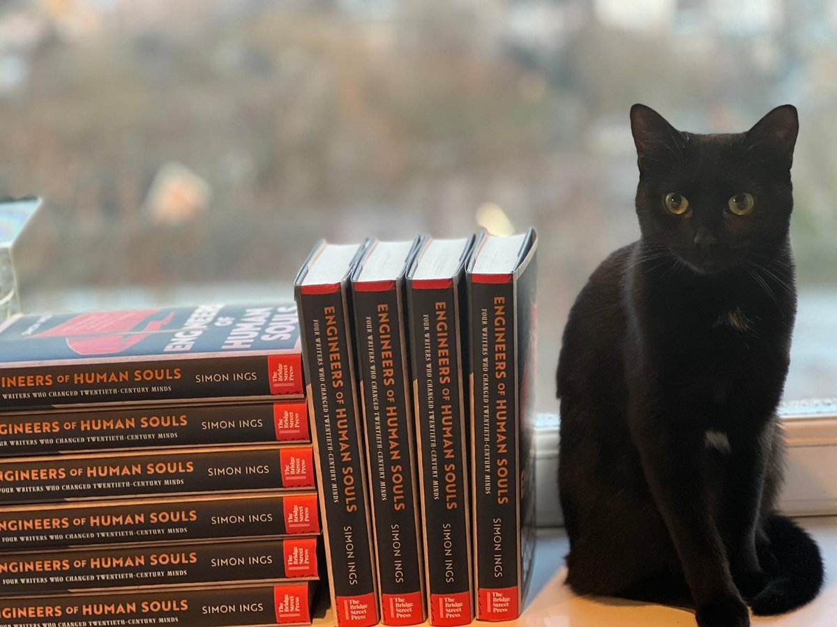 simonings's tweet photo. "Governments do not listen to their people, and nowhere are the people free" Engineers of Human Souls, 25 January, Bridge Street Press. Endorsed by this cat. https://t.co/eJexyQ5Z81 https://t.co/lgVfTFwCrV
