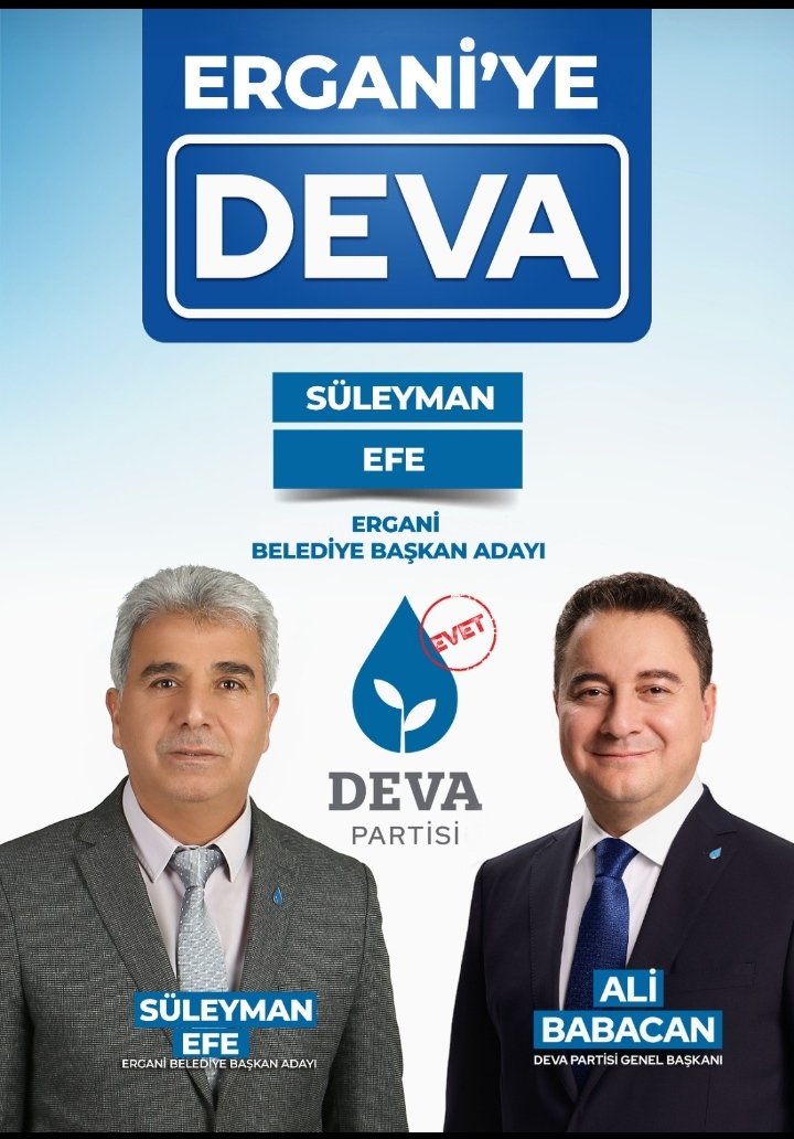 ERGANİ' YE  HALKA HİZMET İÇİN GELİYOR <a href="/alibabacan/">Ali Babacan</a> <a href="/emin_ekmen/">Mehmet Emin Ekmen</a> <a href="/IhsanMerdanoglu/">Ali İhsan Merdanoğlu</a> <a href="/CenapDoc/">Prof.Dr.Cenap Ekinci</a> <a href="/suleymanefe21/">Süleyman Efe</a> <a href="/remzikaymakk/">Remzi Kaymak</a> <a href="/akelma_mahmut/">MAHMUT AKELMA</a> <a href="/DevaErgani_/">Ergani Deva</a> <a href="/suleymanefe21/">Süleyman Efe</a> @serhatgüzel