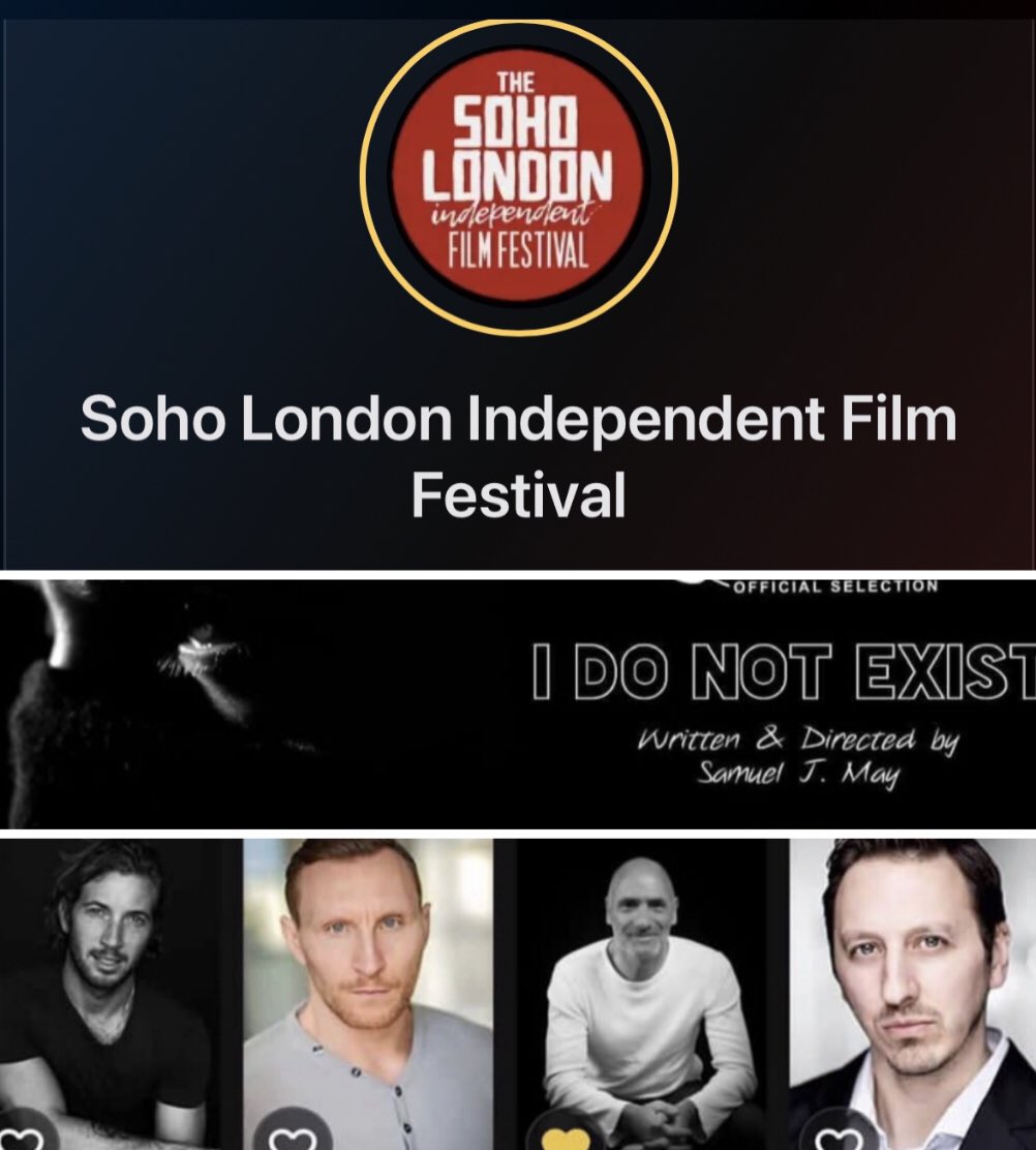 davepperlmutter's tweet image. Very excited for next week at the @soholondonfilm 🎬

There’s an opening night party on Thursday 25th, then our AWARD WINNING short film @IDoNotExist2022, #written, #produced and #directed by @sjmay92 
will be screening on Saturday 27th and then a closing night award ceremony on