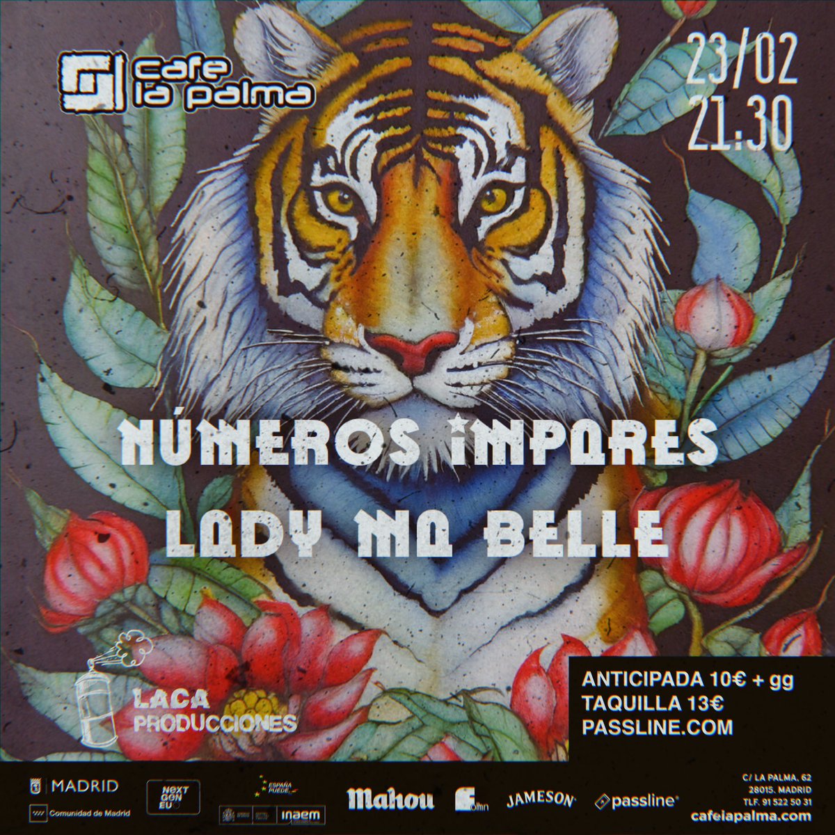 MADRIZZZZZ! ⭐️ 
Nos vemos EL 23/02 en <a href="/cafelapalma/">CAFE LA PALMA</a> + LADY MA BELLE

passline.com/eventos/lady-m…