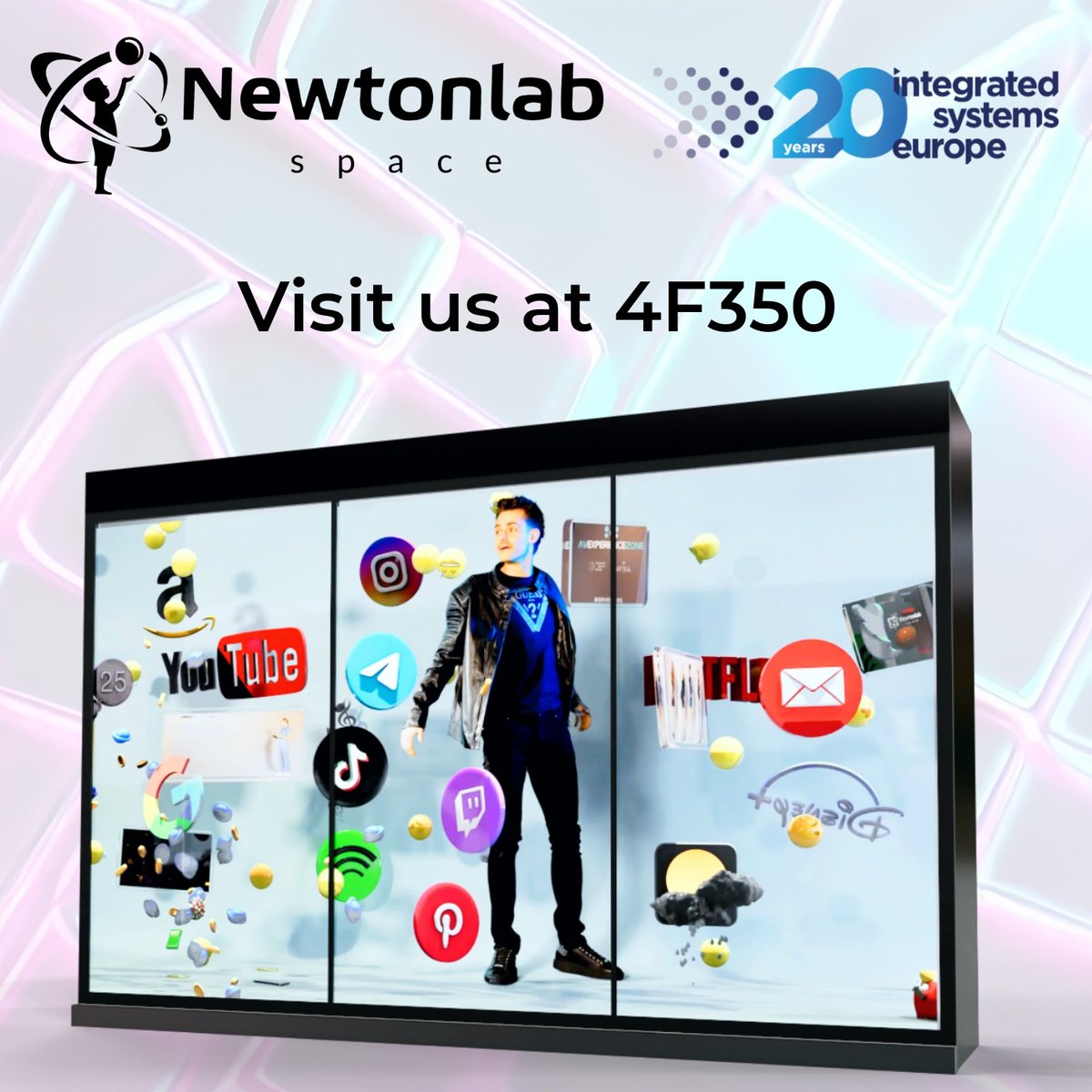 Newtonlab Space (@newtonlabspace) on Twitter photo Visit Newtonlab Space stand at <a href="/ISE_Show/">ISE</a> 2024 and discover the Show Window holographic devices and its endless possibilities 🌐 Jan 30 - Feb 2 SEE YOU THERE!
#ISE #Hologram #holographicdevice #experience #events #future Visit Newtonlab Space stand at <a href="/ISE_Show/">ISE</a> 2024 and discover the Show Window holographic devices and its endless possibilities 🌐 Jan 30 - Feb 2 SEE YOU THERE!
#ISE #Hologram #holographicdevice #experience #events #future
