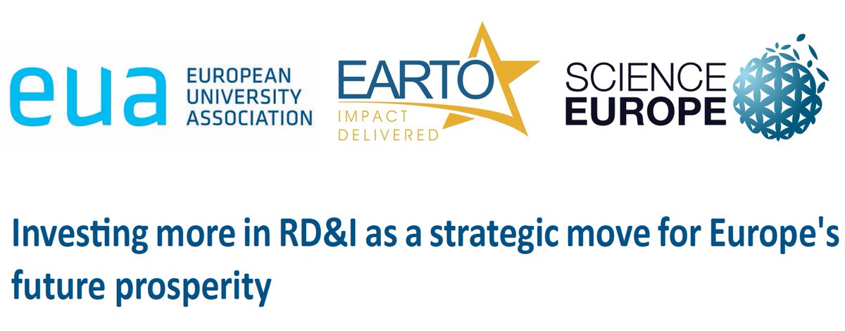 EARTO, @euatweets, and @ScienceEurope stress the crucial role that EU #RDI🔬investments play in addressing #globalchallenges and calls for an increase in the #budget💶for #FP10. Read our Open Letter to EU Commissioner for R&I @Ili_Ivanova: earto.eu/wp-content/upl…