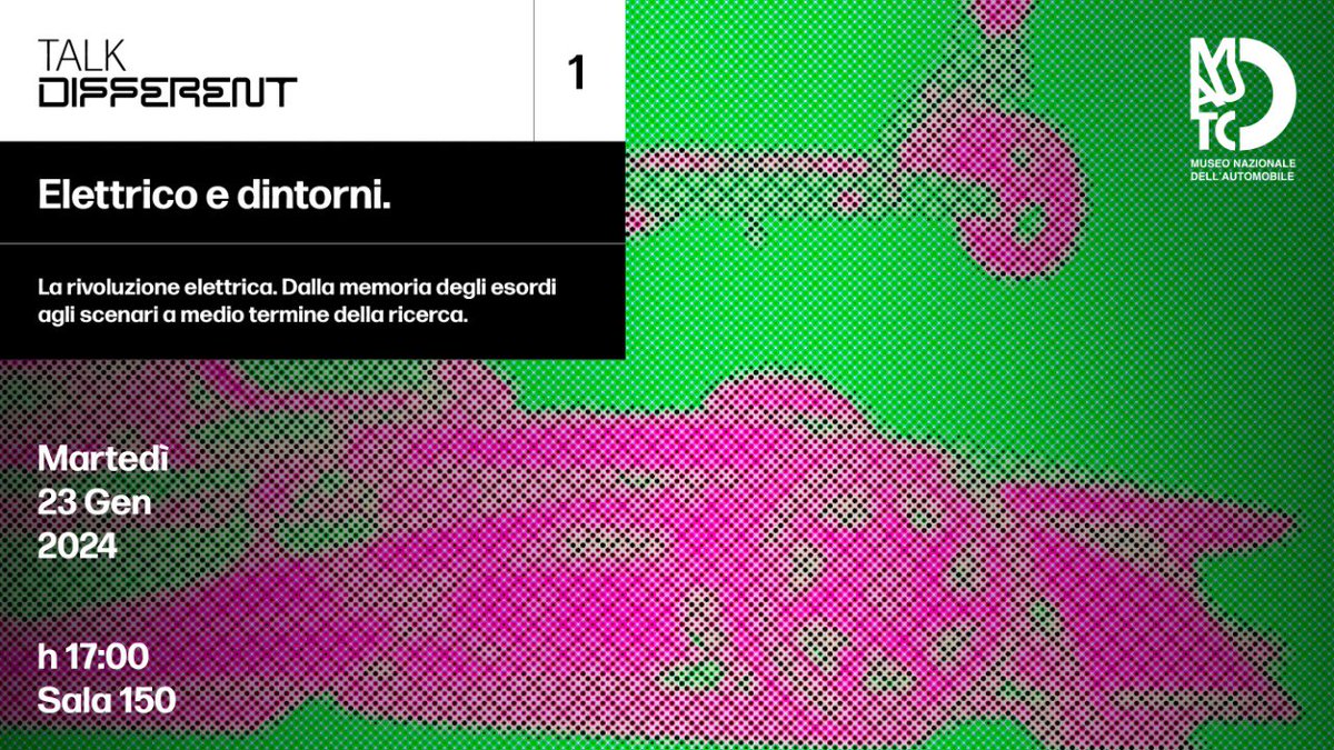 Ecco il primo dei tre appuntamenti con il Talk Different. Approfondimenti sui temi della mostra Drive different. dall'austerity alla mobilità del futuro.
Martedì 23 gennaio ore 17.
Don't miss it 🤗
museoauto.com