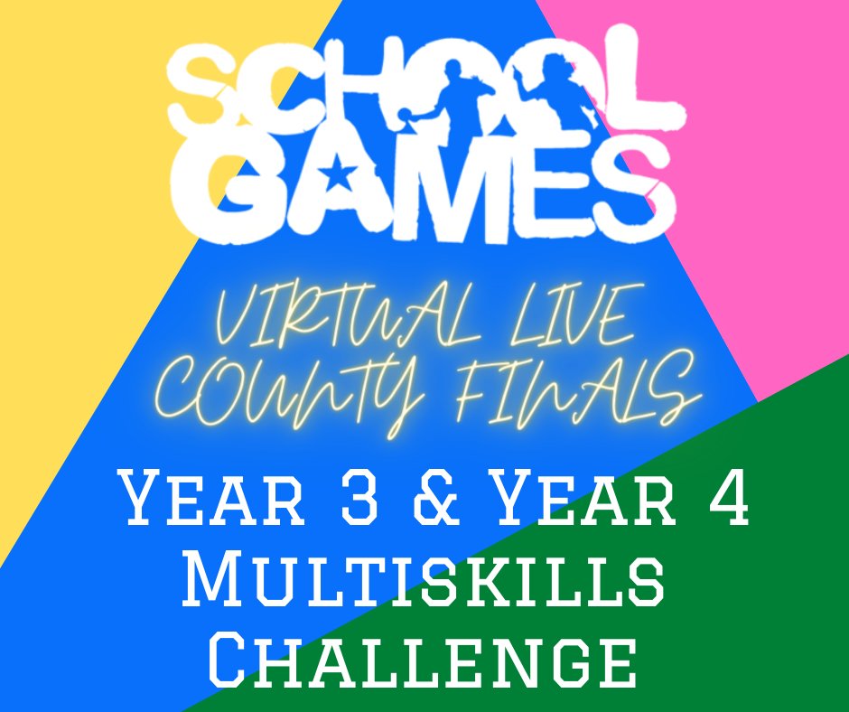 Today is the first of our multiskills virtual live county finals! Schools from across the county have qualified for to represent their area taking part in class challenges. Good luck to all schools taking part! Remember to #makeactivememories