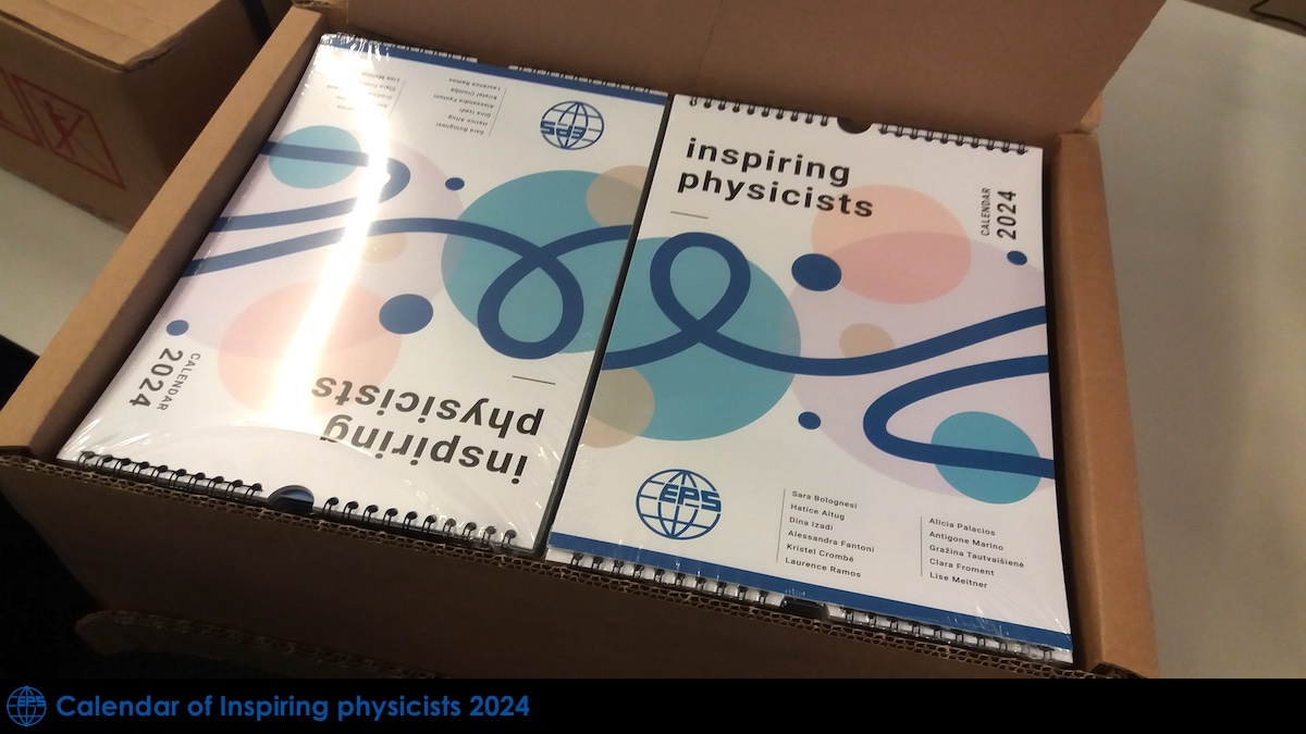 🤩For 2024, EPS released a calendar with scientists from all over Europe who share their passion for physics. Stay tuned, more to come!
#inspiring #physicist #STEM 
#womeninphysics #WomenInSicence