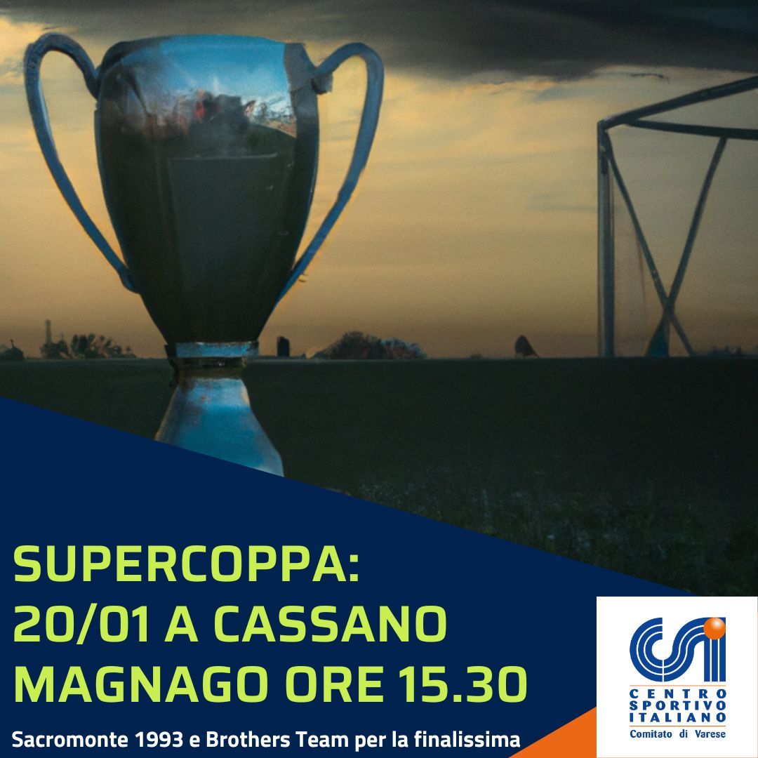 CSI_Varese's tweet photo. Brothers team​ e Sacromonte 1993 scendono in campo domani, 20/01, per la Supercoppa CSI. 
I campioni, rispettivamente, della CSI Varese CUP e del campionato eccellenza scenderanno in campo alle 15.30 a Cassano Magnago (via Pio X 57). 
Chi vincerà?
#csivarese https://t.co/q62PhH4BJg