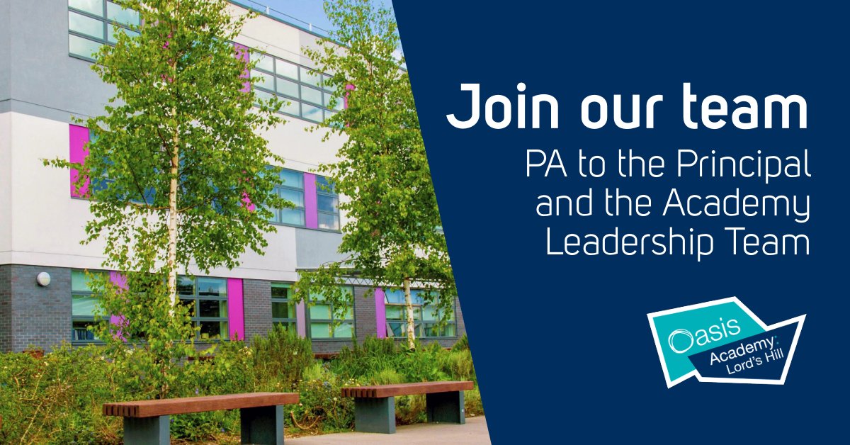 We are looking to recruit a PA to the Principal and the Academy Leadership Team. Experience of working within a similar role in a school environment or busy office is essential. Apply today! oclcareers.org/job/pa-princip…