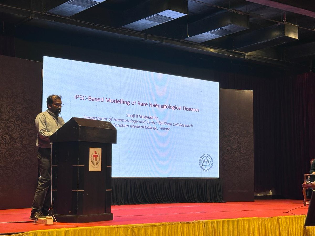 MANIPAL GENETICS UPDATE VII (@manipalgenetic7) on Twitter photo Modeling of rare haematological diseases using iPSCs- Dr. Shaji Velayudhan <a href="/Shaji_Velayudh/">Shaji R Velayudhan</a> spoke on iPSCs for Fanconi anemia by inducible complementation, investigation of TGFbeta pathway and ferroptosis in disease pathogenesis <a href="/MAHE_Manipal/">Manipal Academy of Higher Education</a> <a href="/CSIR_IND/">CSIR, India</a> <a href="/serbonline/">SERB</a> <a href="/India_Alliance/">DBT/WT India Alliance</a> Modeling of rare haematological diseases using iPSCs- Dr. Shaji Velayudhan <a href="/Shaji_Velayudh/">Shaji R Velayudhan</a> spoke on iPSCs for Fanconi anemia by inducible complementation, investigation of TGFbeta pathway and ferroptosis in disease pathogenesis <a href="/MAHE_Manipal/">Manipal Academy of Higher Education</a> <a href="/CSIR_IND/">CSIR, India</a> <a href="/serbonline/">SERB</a> <a href="/India_Alliance/">DBT/WT India Alliance</a>