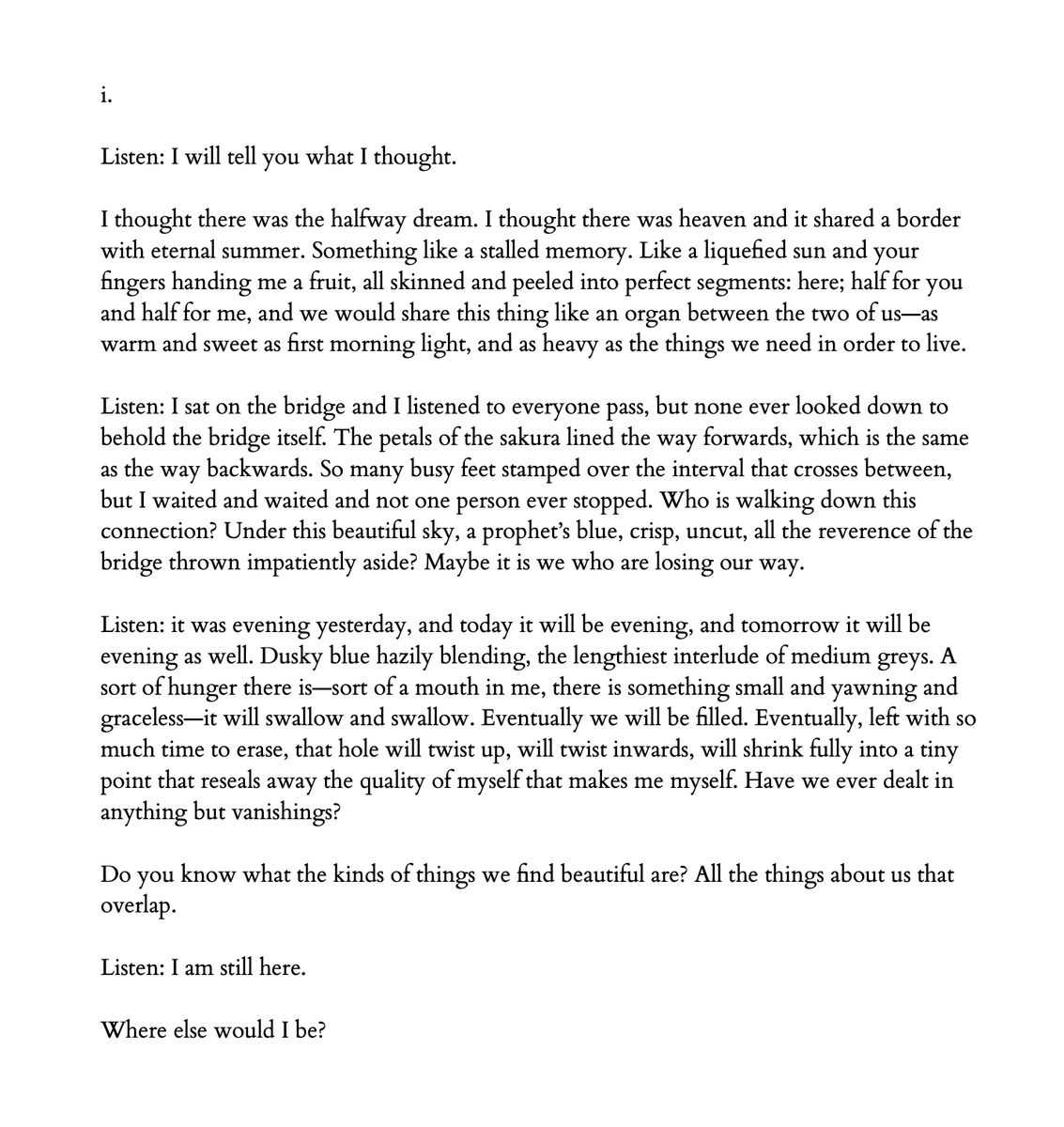 wrote this a while back for <a href="/immortalszine/">Immortals of Teyvat | Leftover Shipped</a>—leftover sales are still open till jan 27, so catch them before they close! told from the perspective of the kitsune saiguu, based on the hakushin ring description.

archiveofourown.org/works/53147155