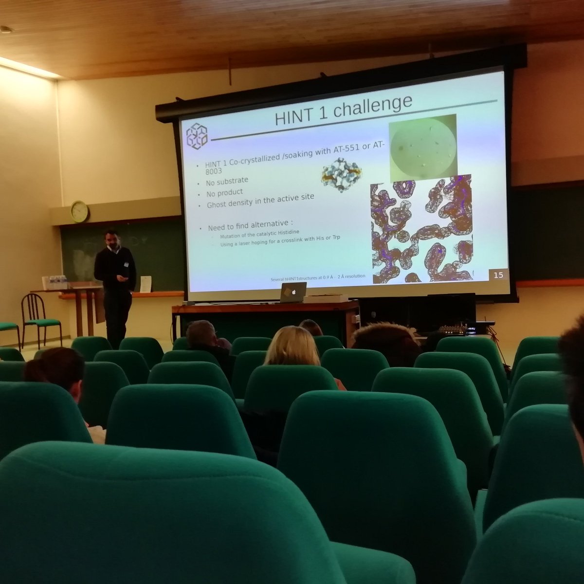 Also at the SUM2024 is Fraçois Ferron who presented a series of crystal structures collected from PX1 and PX2-A detailing the pro-drug to target process. Well done François!
