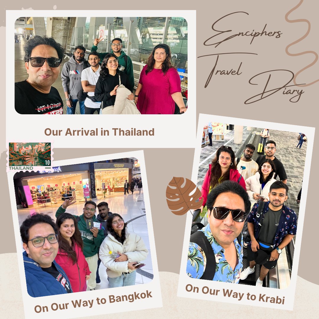 EnciphersLabs's tweet image. Started the year with an unforgettable journey with the Team #Enciphers to Thailand!
🌴 From vibrant street to serene beaches, our office trip was a perfect blend of building bonds, fostering creativity, and making memories that will last a lifetime. #Enciphersteamtrip 🇹🇭✨