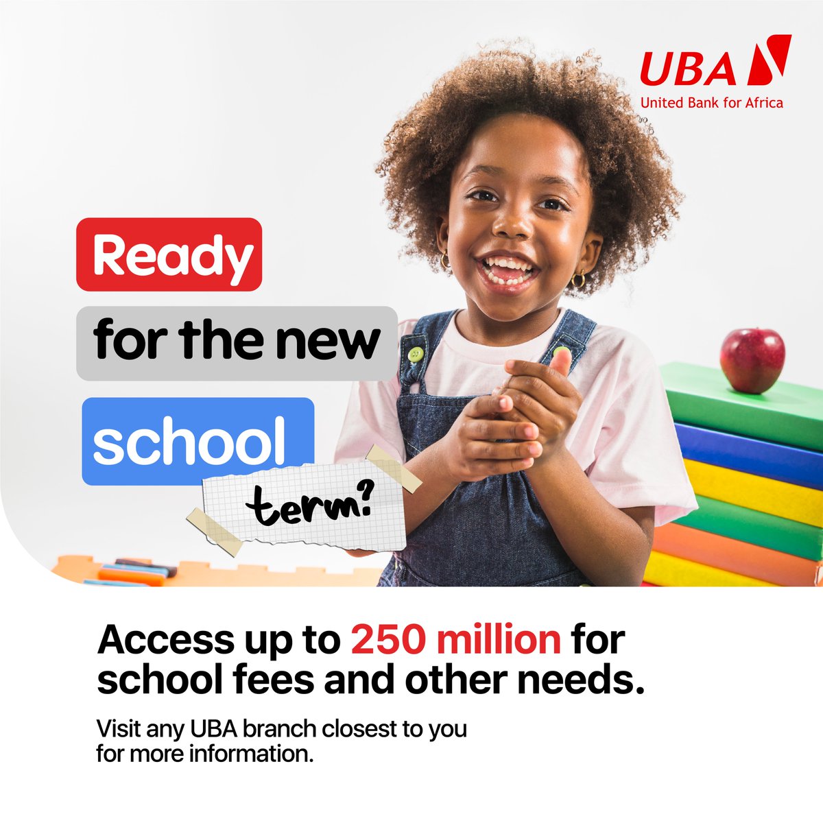 It's Back-to-School season. Need a boost for school fees payments and purchase of other school supplies? #UBASalaryLoan got you covered😎. You can get up to UGX250 million for your personal needs. Visit ubauganda.com/personal-banki… for more information. Terms & Conditions apply.…