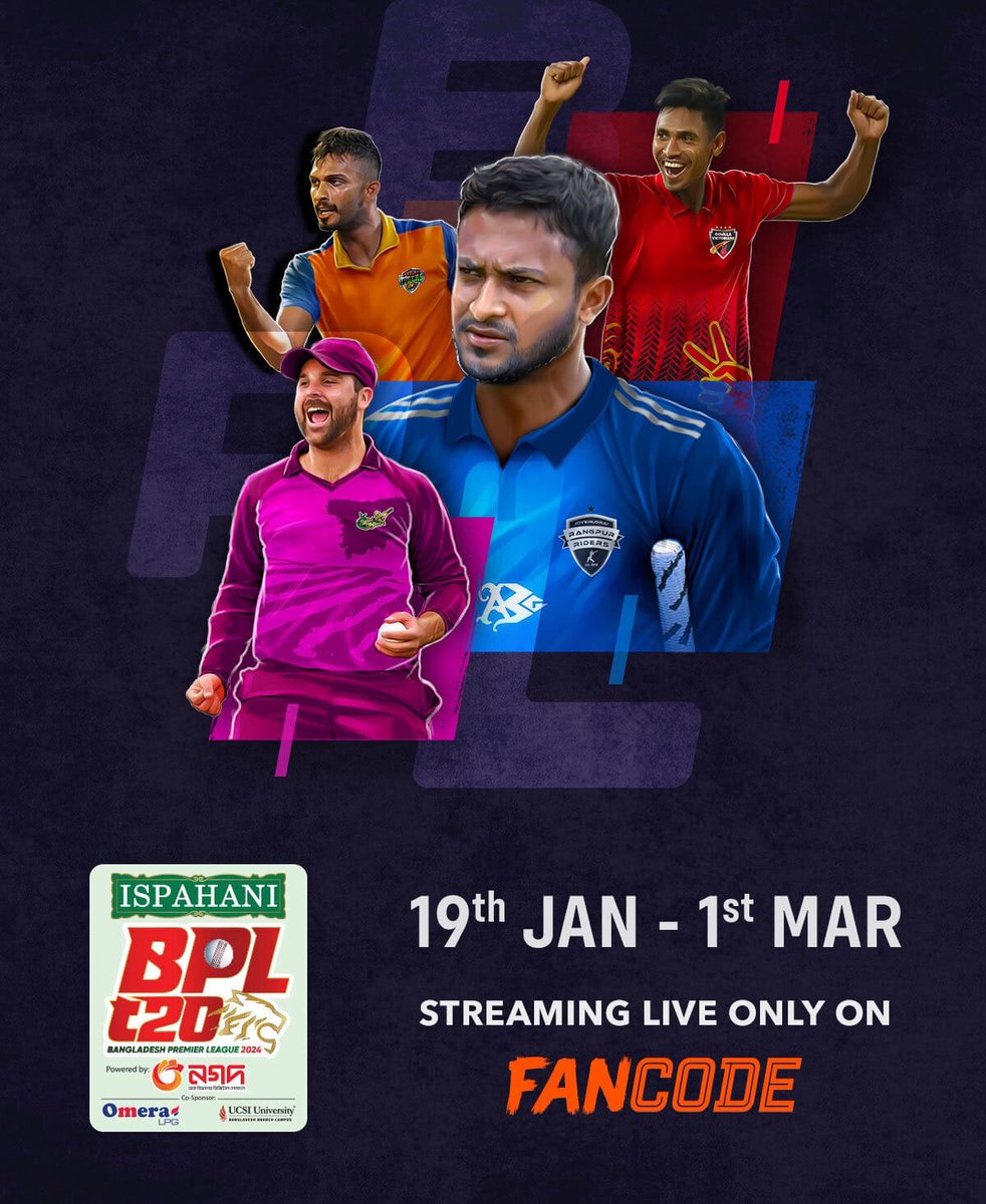 SPORTYVISHAL's tweet image. Cricket fans, the wait is finally over! The 10th edition of Bangladesh Premier League will start today. #BPLonFancode

bit.ly/BPLxFanCode