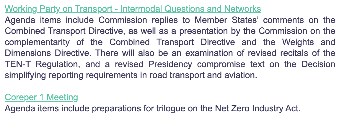 📆 Today in EU #TransportPolicy 👇

Combined Transport Directive 🚚 🚢 🚝
Weights & Dimensions Directive ⚖️
Trans-European Transport Network (TEN-T) 🛣️

#GreeningFreightTransport #GFTP #TEN_T #CombinedTransport
🇪🇺 🇪🇺