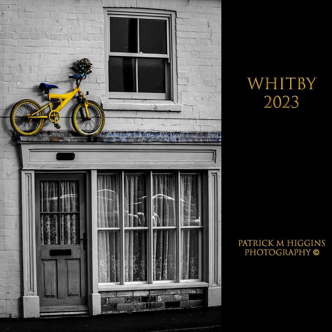 Whitby 2023. @patrickmhiggins #whitby #northyorkshirecoast #bicycle #bnwandcolor #detail #streetart #bnw_of_our_world