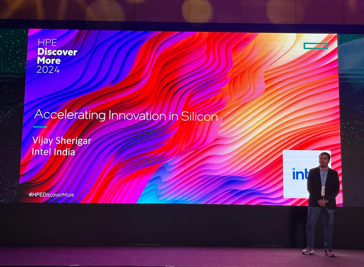 HPE India (@hpe_india) on Twitter photo Vijay Sherigar from <a href="/IntelIndia/">Intel India</a> spoke about Intel's vision of making AI more ethical and responsible during his presentation at #HPEDiscover More Mumbai 2024. He also discussed Intel's data center strategy, 4th gen Xeon, and more. Vijay Sherigar from <a href="/IntelIndia/">Intel India</a> spoke about Intel's vision of making AI more ethical and responsible during his presentation at #HPEDiscover More Mumbai 2024. He also discussed Intel's data center strategy, 4th gen Xeon, and more.