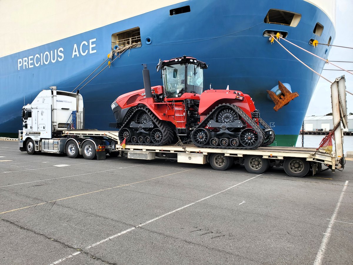 Something big has arrived and it’s the most powerful red machine to land on our shores to date. Watch this space because you haven't seen strength and power like this in Australia before... #caseihaus #redisbest #TrustTheRed #BreakingNewGround