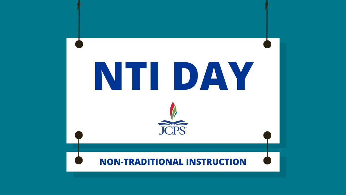 JCPSKY's tweet photo. NTI DAY | Due to poor secondary road conditions, Friday, Jan. 19 is an NTI day for JCPS students and staff. All extracurricular and athletic activities are canceled for Friday. Staff and families should check their email for more information. https://t.co/gPNnfCWLPH