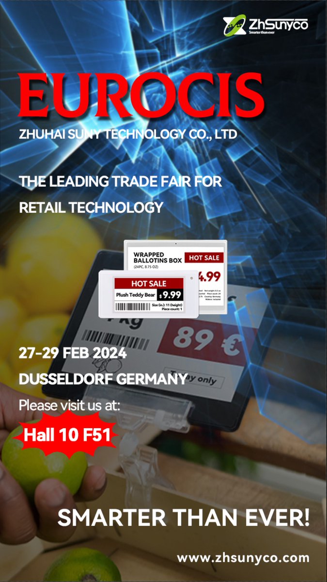 SUNYTechnology's tweet image. 🌐 Discover Innovation in Retail at EuroCIS 2024! 🛒✨
📅 Event Dates: 24-29, FEB, 2024,
🛒 Booth NO. Hall 10 F51
📍 Location: Messe Düsseldorf, Germany 🏰
📣 Join the Retail Revolution! #EuroCIS2024 #RetailInnovation #TechInRetail#retail #technology#innovation#stores