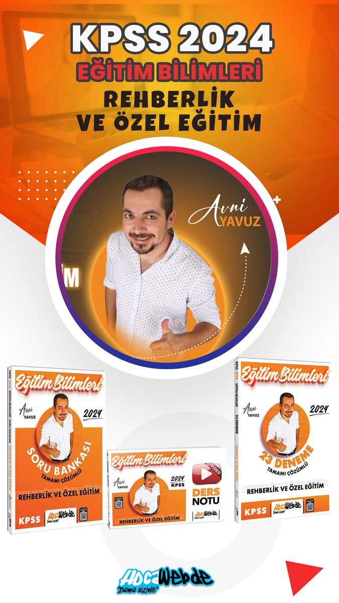 Kpss 2024 Eğitim Bilimleri Avni Yavuz Rehberlik ve Özel Eğitim Kitap seti
hocawebde.net/avni-yavuz_ar_…
#kpss #kpss2024 #kpsseğitimbilimleri #kpsslisans #ösym