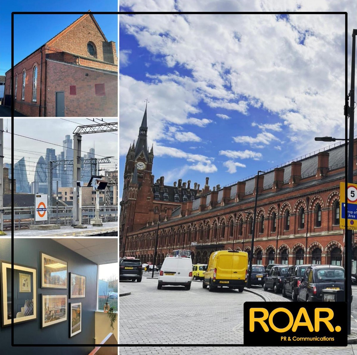 roar_pr's tweet photo. Ending a busy but great week of client &amp; media meetings reflecting on the unusual locations I’ve visited, including a converted chapel, super stylish St Pancras bar, London’s East End with awesome skyline views &amp; a sleek showhome gallery!
#onmytravels #januaryplanning #pr #friyay https://t.co/xGbd1vrw45