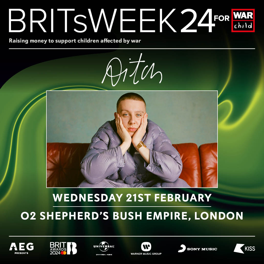 Tickets are now on sale for my very special gig at @O2SBE in London, Feb 21st as part of #BRITsWeek 24 for @warchilduk! Come watch me perform and raise some money for charity at the same time, no brainier🤷‍♂️ Be fast on the link below for tickets 👀 🎟️ axs.com/uk/events/5263…