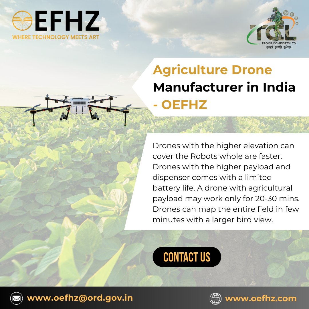 OEFHAZRATPUR's tweet image. ✈️ Revolutionizing Agriculture from the Skies! 🌾

🌱 Explore the future with our state-of-the-art agriculture #drone manufacturing unit, OEFHZ. Precision, efficiency, and sustainability – we&apos;re redefining farming with cutting-edge technology. 

#DroneFarming @TCLKanpur #OEFHZ