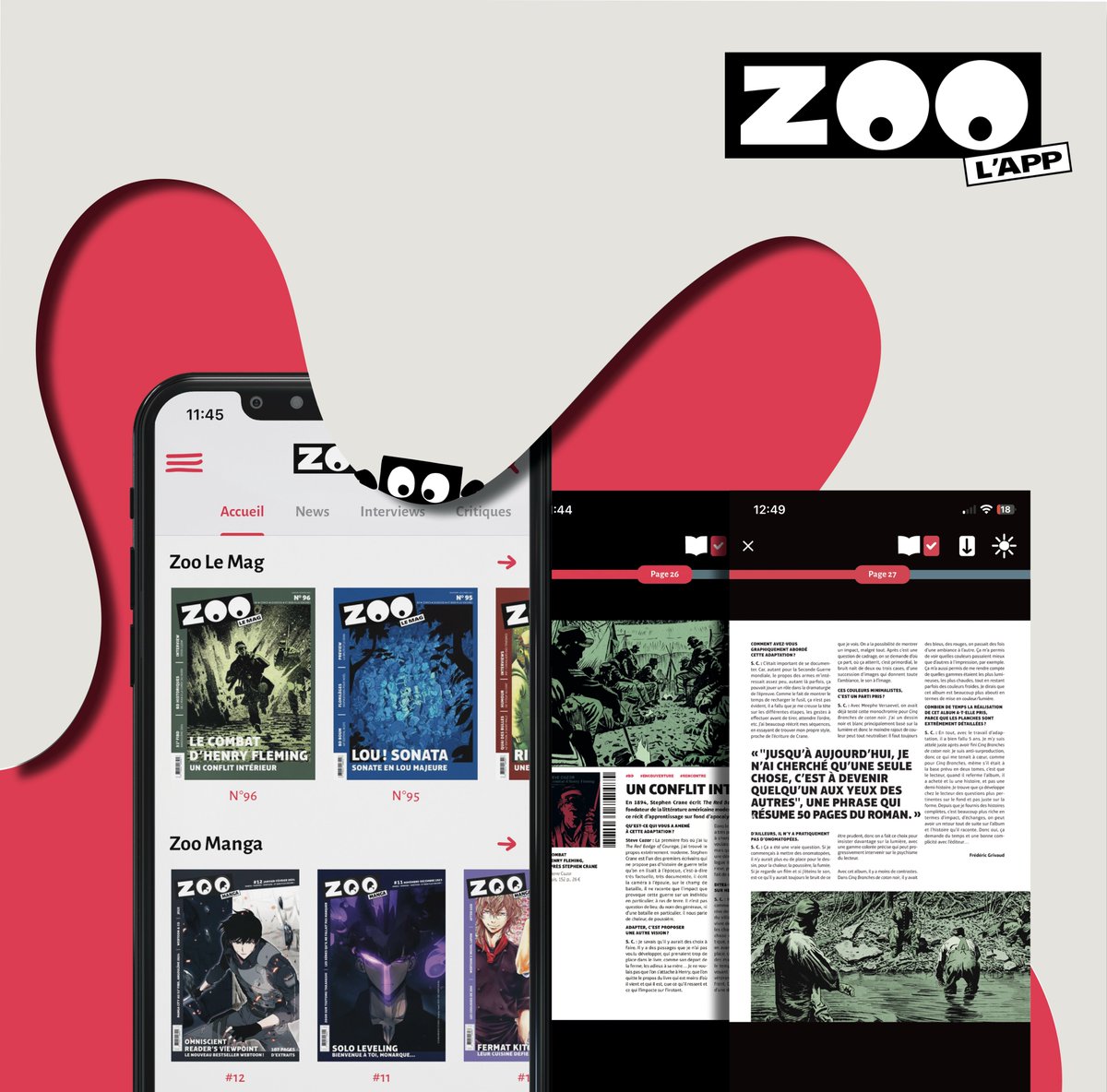 👋 Hello à tous 😊 L'équipe ZOO est fière de vous annoncer l'arrivée de ZOOlemag sur le site Internet et l'application 🛜 🔗 Pour en profiter tout de suite : zoolemag.com/zoo-le-mag Zozo vous souhaite une bonne journée et une bonne lecture 👀