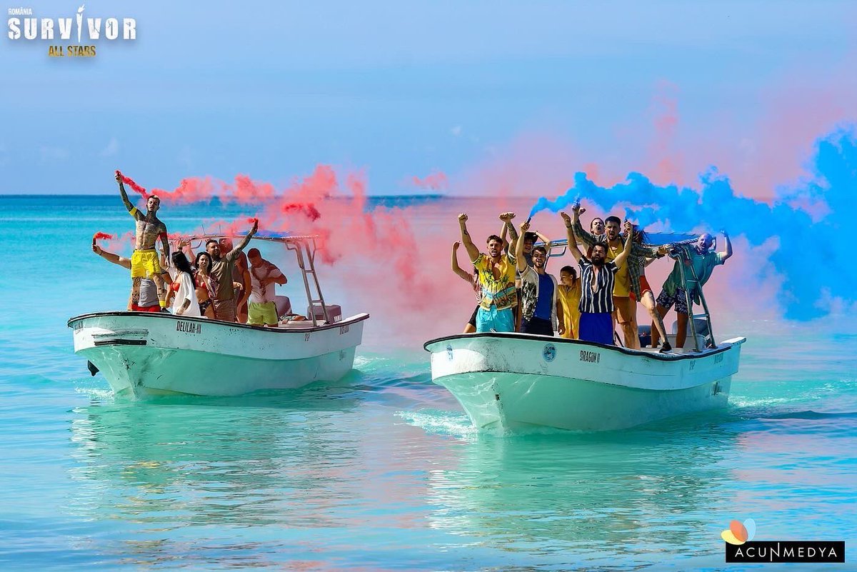 acunmedyaglobal's tweet image. The Survivor Romania All Stars contestants made a spectacular entrance to the Island, kicking off the new season! 🌠🌠
Both teams are ready to out-perform the other and super pumped to start the competition 👏👏👏 

#SurvivorAllStars #SurvivorRo #ProTv