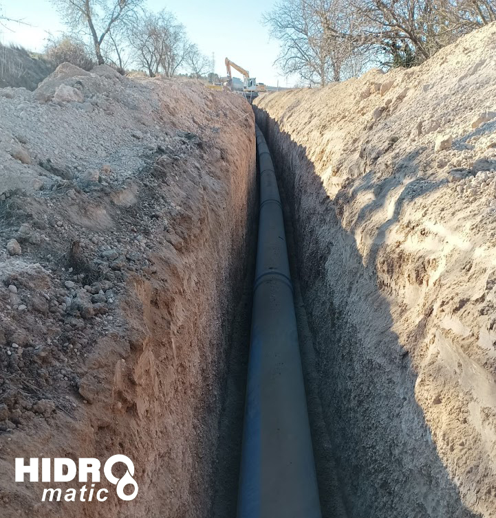 💧En <a href="/HidromaticPonen/">Hidromatic Ponent SL</a>  hemos empezado una obra cerca del margen del río Segre para modernizar y ampliar una red de regadío, la cual ayudará a que haya un ahorro potencial de agua, también para agilizar y mejorar el cultivo en un área de 1.743 ha.