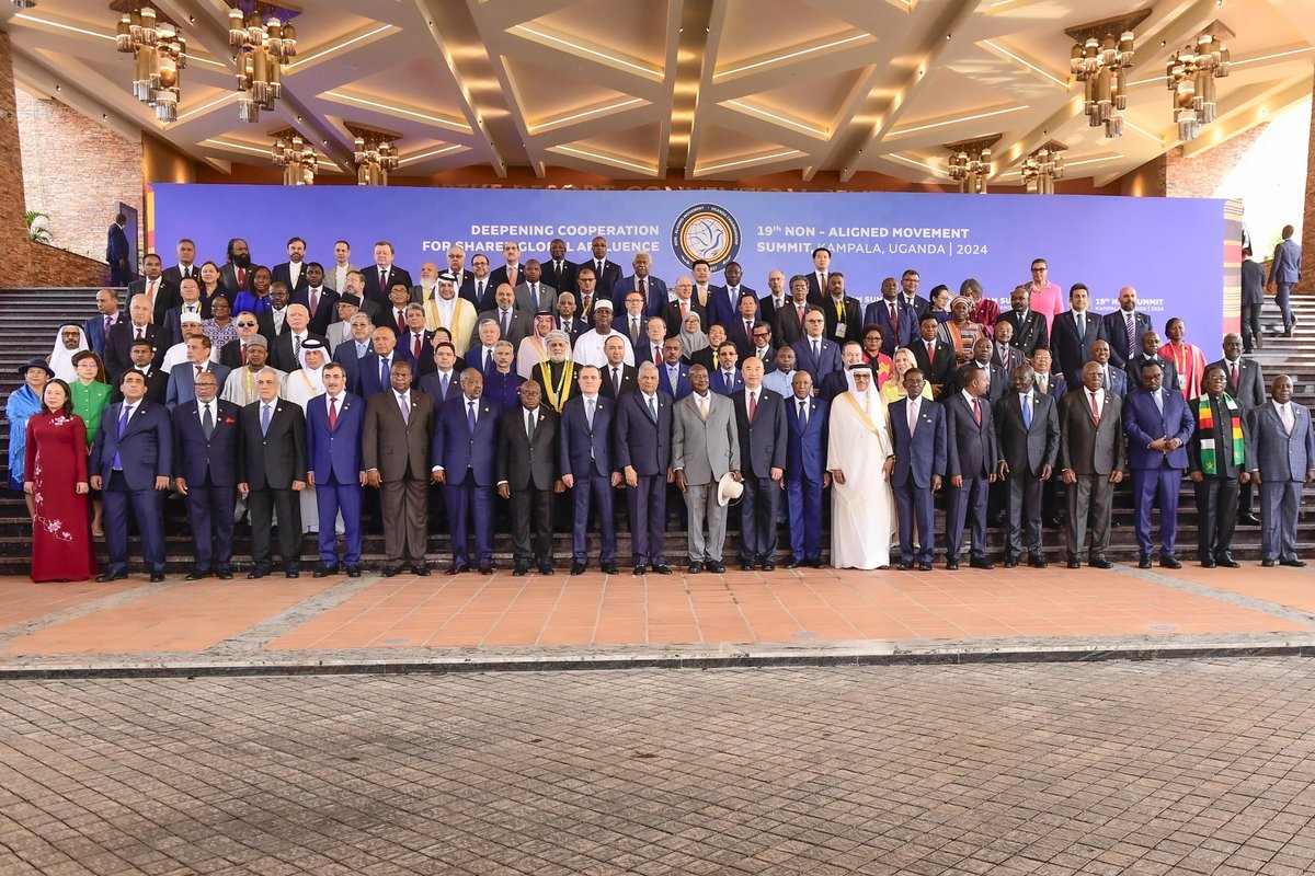 KagutaMuseveni's tweet photo. In the negotiations for the Pact of the Future, the outcome document of the upcoming United Nations Summit of the Future to be held in New York in September, 2024, we should clearly define priorities that favour developing countries by maintaining unity, solidarity and collective coordination among our Member States, in line with the Bandung principles.

Follow the link for my full speech: 
https://t.co/nWEHAhrCLv

I thank you and I welcome all our guests to Uganda.