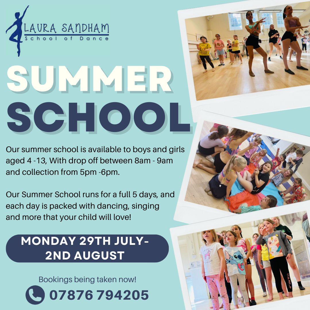LSSchoolOfDance's tweet image. Summer school is back on! 🥳

Bookings are being taken now! - 07876 794205
-
-
#LauraSandhamSchoolOfDance #DanceClassesforKids #Lancaster #SummerSchool #DancingSummerSchool