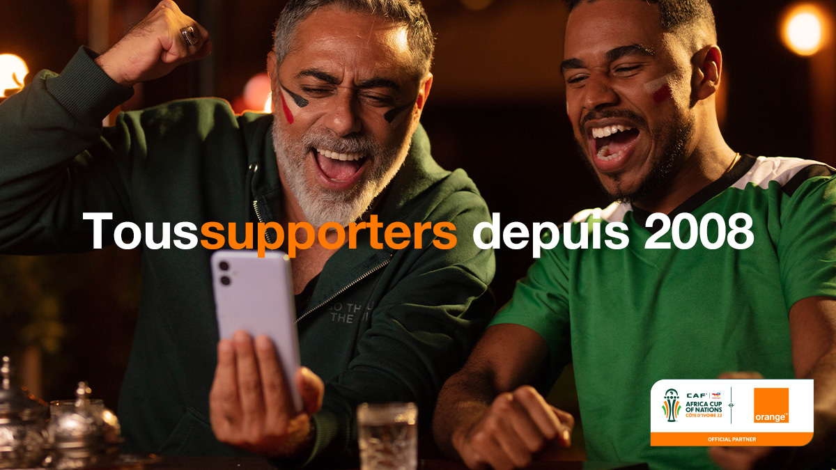 Depuis 15 ans, Orange est fier de soutenir le football africain et d'être un partenaire de confiance de la <a href="/CAF_Online/">CAF Online</a> 🌍📱

𝐐𝐮𝐞 𝐥𝐞 𝐦𝐞𝐢𝐥𝐥𝐞𝐮𝐫 𝐠𝐚𝐠𝐧𝐞 ! 🏆⚽️

#OrangeAFCON23 #AFCON2023 #ToutPourLaCAN