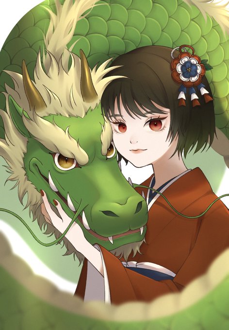 「dragon hair ornament」 illustration images(Latest)