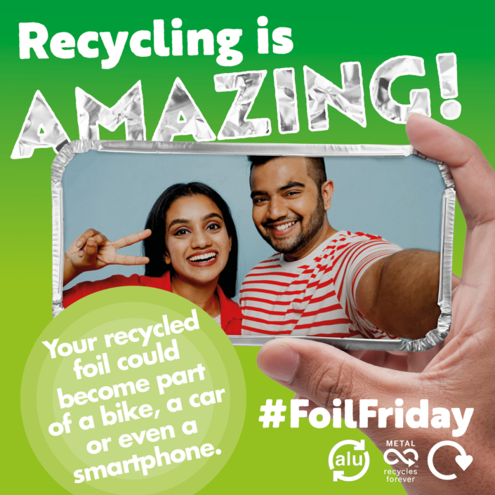 Remember, you can recycle kitchen foil in your orange bags, alongside aluminium cans and aerosols. Recycling aluminium uses 95% less energy than producing the metal from raw materials, so recycling your foil really can make a big difference! #FoilFriday