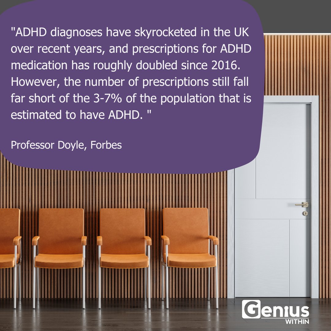 A reminder for the 'Everyone has ADHD these days' crew! No they don't and actually there is still likely lots of people un-diagnosed. #ADHD #Neurodiversity #Neurodivergent