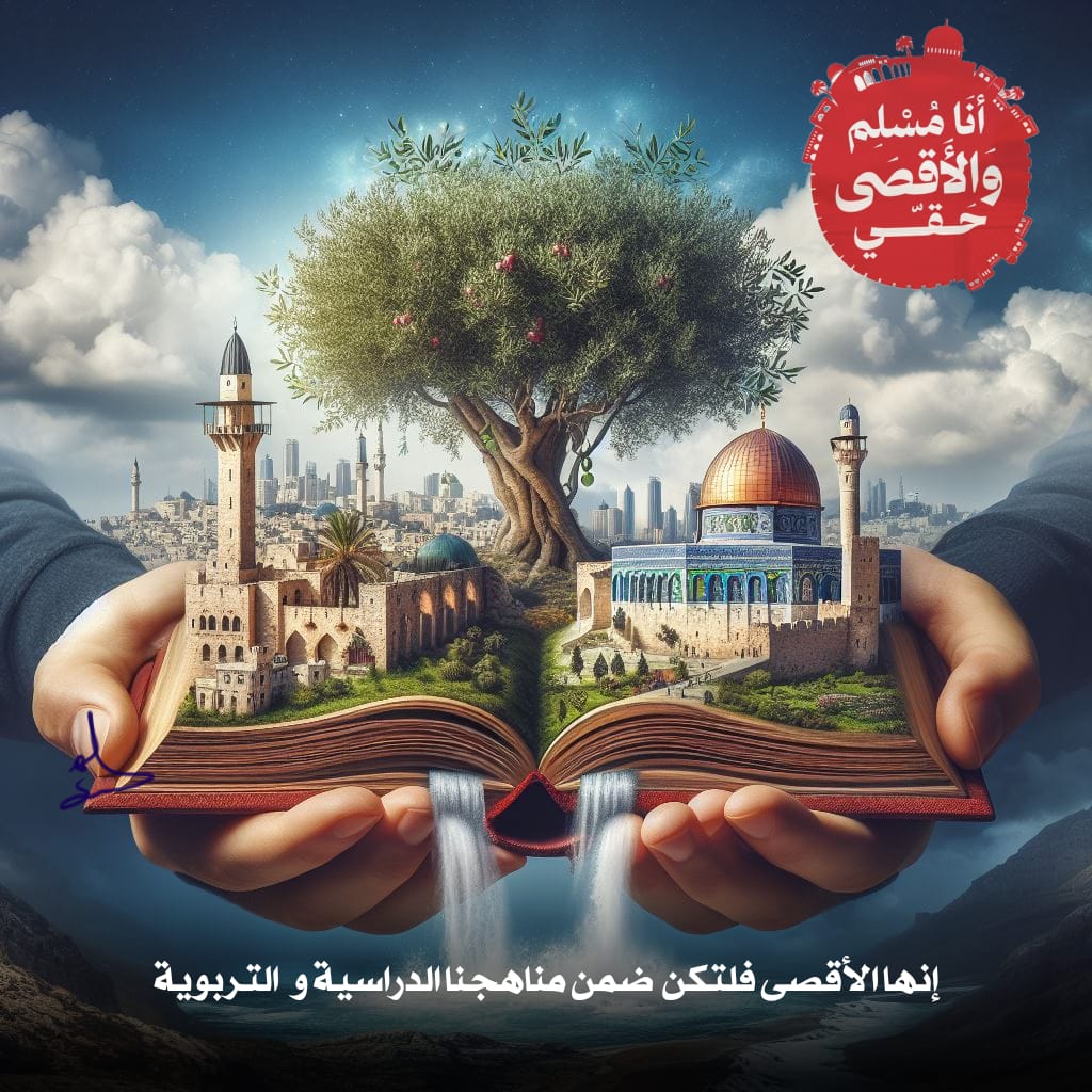 alsaidi904's tweet photo. نناشد الإخوة القائمين على شأن التربية والتعليم أن يعززوا حضور القضية الفلسطينية والمسجد الأقصى المبارك في المناهج الدراسية والبرامج التربوية والأنشطة الثقافية ليكون الناشئة على اتصال وثيق بتاريخهم ومقدساتهم.
#أنا_مسلم_والأقصى_حقي https://t.co/1VfknqLMbm