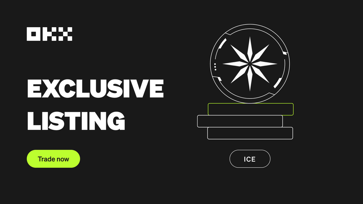 OKX (@okx) on Twitter photo #NewListing ALERT 🚨
📈 $ICE/USDT <a href="/ice_blockchain/">Ice Open Network</a> Spot Trading is now open 🟢
Trade now: bit.ly/420nJot
T&Cs apply. #NewListing ALERT 🚨
📈 $ICE/USDT <a href="/ice_blockchain/">Ice Open Network</a> Spot Trading is now open 🟢
Trade now: bit.ly/420nJot
T&Cs apply.