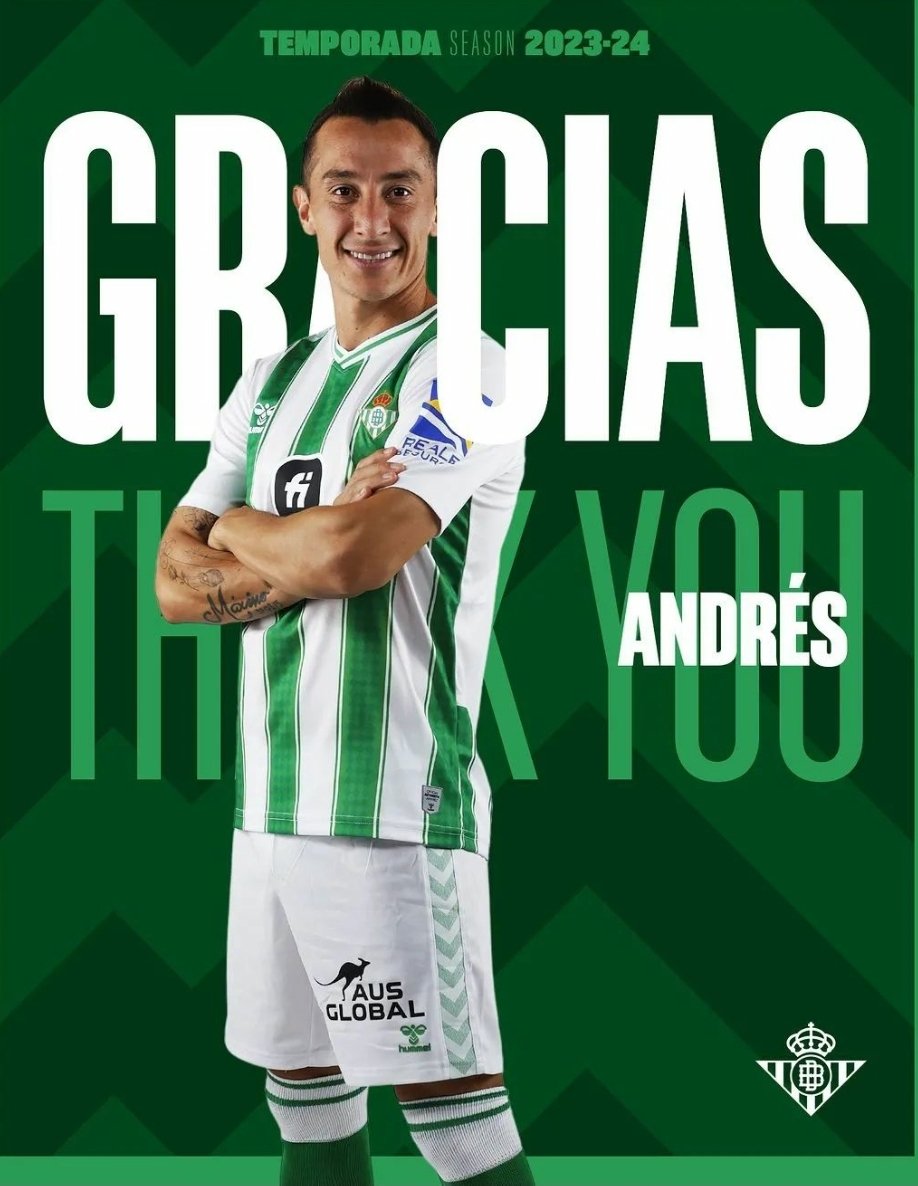 Newfoot_fr's tweet photo. Après 7 ans passé avec le Real Betis, le milieu de terrain Andres Guardado 🇲🇽 (37 ans) fait son retour au Mexique à Club Léon pour 1.5M€ https://t.co/N8ciS5xqyi