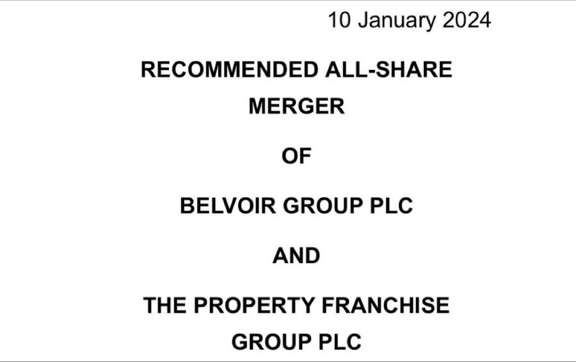 Last week, an exciting move for the Belvoir Group was announced. 

Here’s a link to our proposed merger 

ow.ly/WzEe50QshEM

#belvoirgroup #merger #announcement
