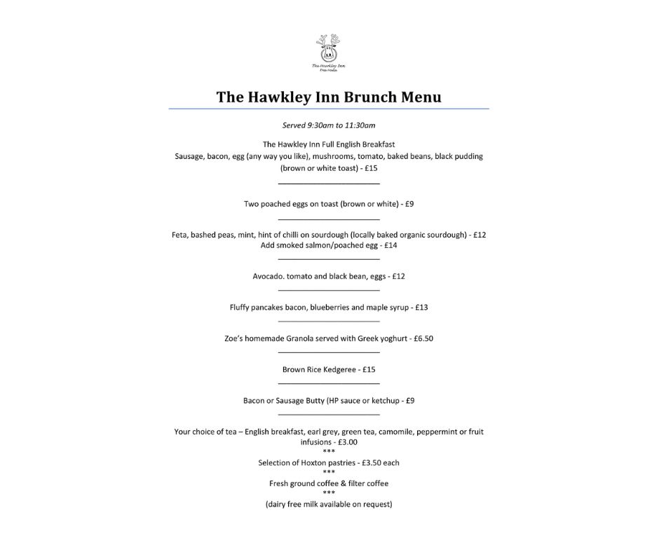 Make sure you join us on the 26th for our new brunch menu 🍽 Join us between 9.30-11.30am - call now to book your tables on 01730 827205.
 #foodie #brunch #locallysourced #countrypubs #localpubs #cheflife #hampshirepubs #pubfood #freshcoffee