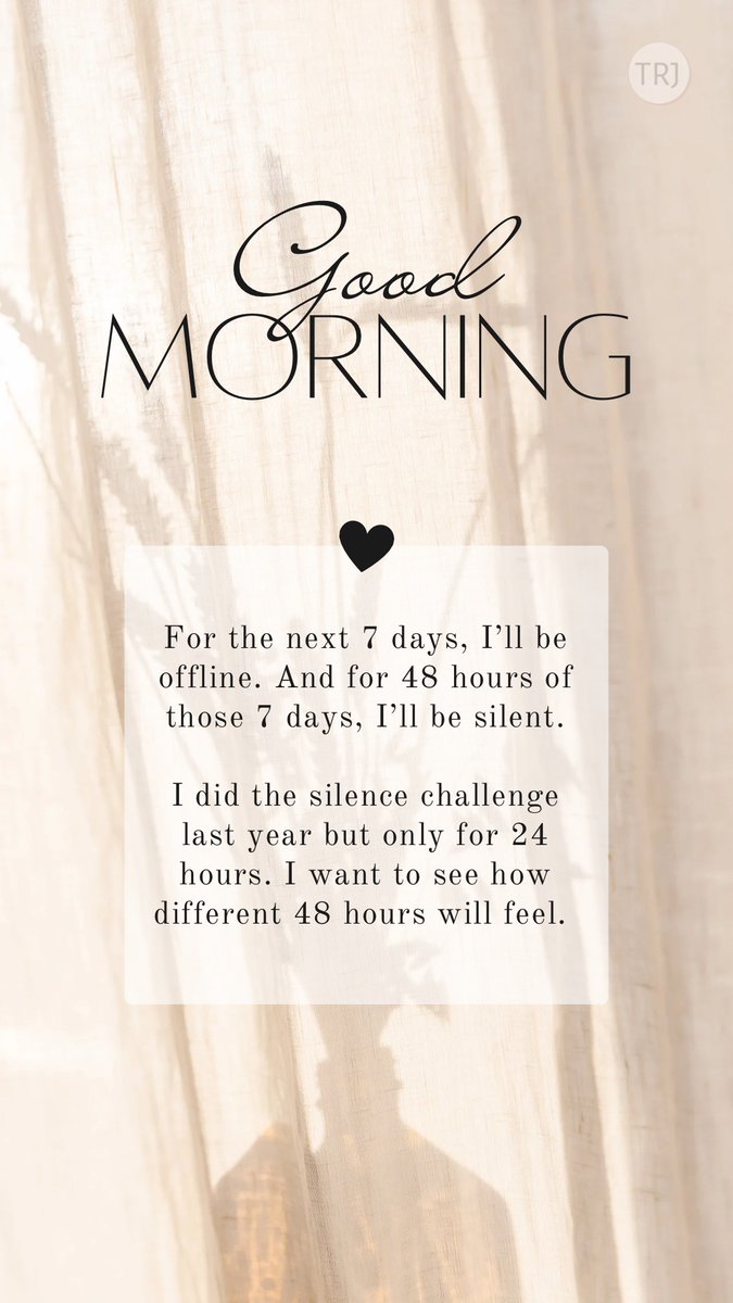 Hello! I’ll be taking a 7-day break, but our daily comment threads will continue to be posted here! 😊 I’ll also be doing a #SilenceChallenge for 2 days. You can read about it here therayjourney.com/theraychalleng… #TheRayChallenge #TRJForbloggers