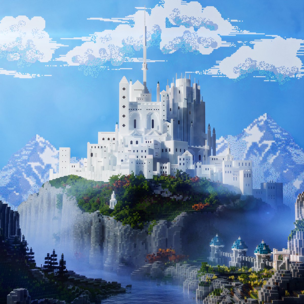 A little side project showcase I threw together real quick. Thank you, <a href="/omgabuilds/">omega</a> for rendering this for me. I haven't posted anything in a while, content-wise. Built on  <a href="/BuildersRefuge/">Builder's Refuge</a>.
#Minecraft #minecraft建築コミュ #Minecraftbuilds
#マインクラフト #マイクラ #art #Artists