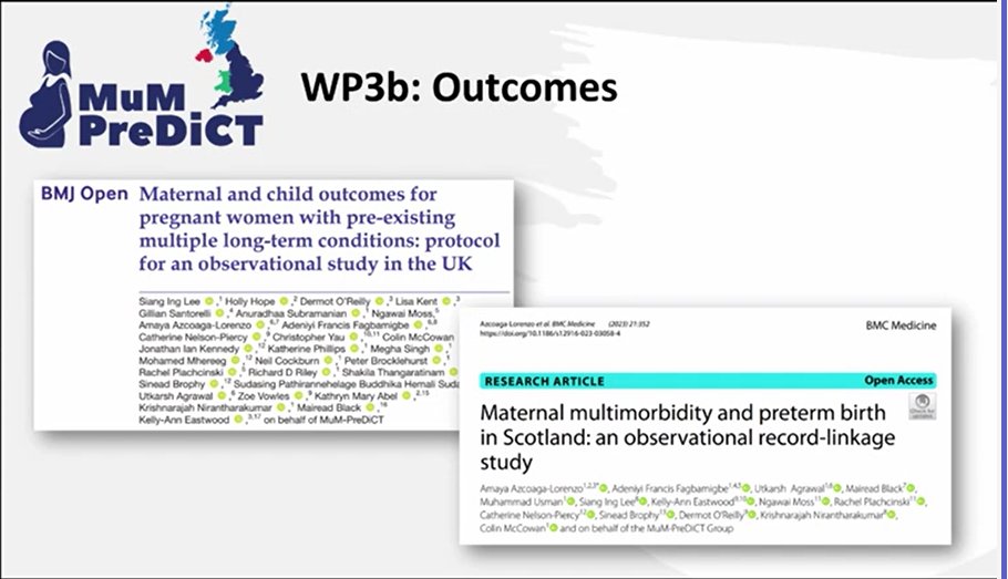 NPEC_UCC's tweet image. Some outcomes from the #mumpredict @Nirantharakumar #npecstudyday2024 in relation to #maternalmorbidity
