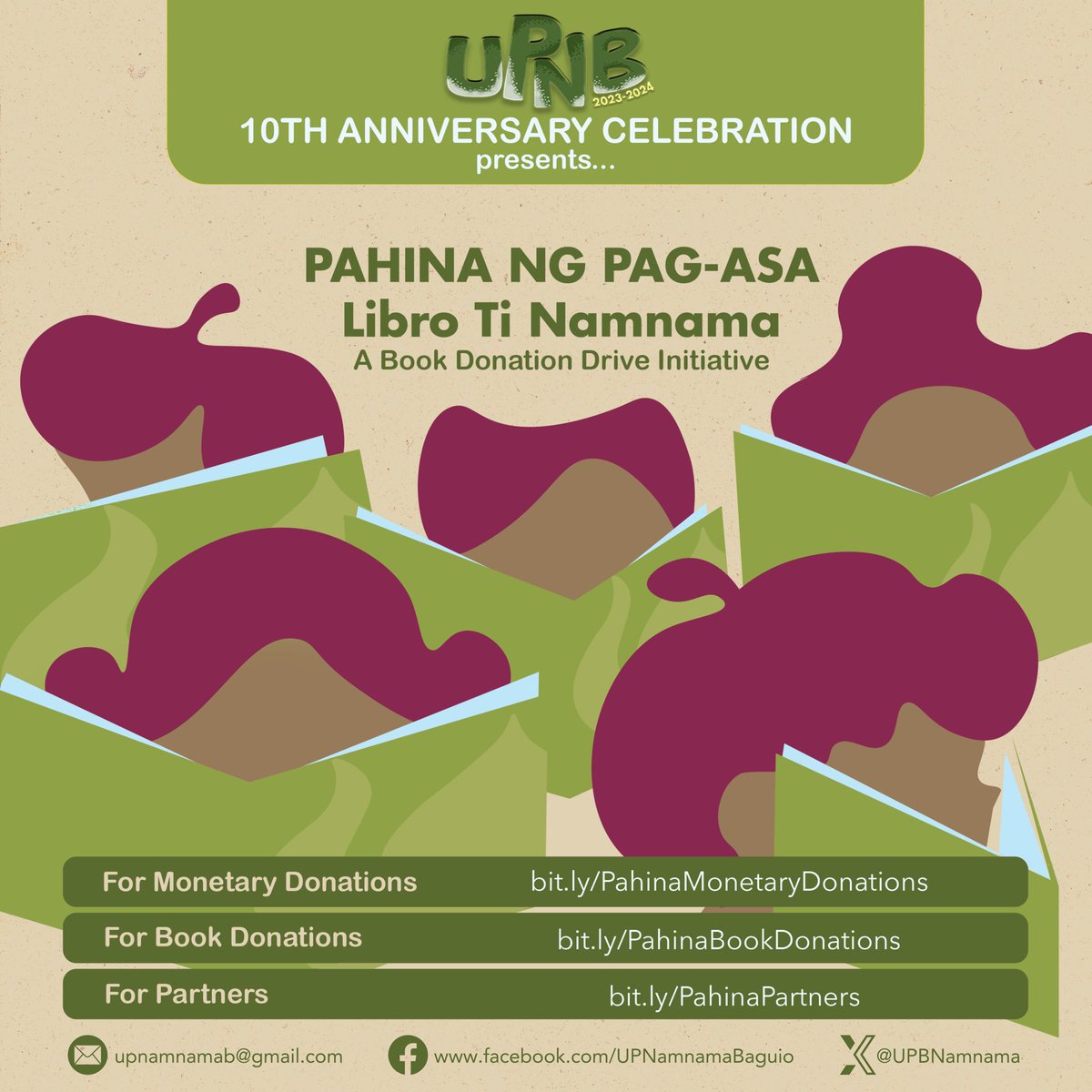UPBNamnama's tweet photo. 𝐏𝐀𝐇𝐈𝐍𝐀 𝐍𝐆 𝐏𝐀𝐆-𝐀𝐒𝐀: 𝐋𝐈𝐁𝐑𝐎 𝐓𝐈 𝐍𝐀𝐌𝐍𝐀𝐌𝐀 𝟐.𝟎

Sa ika-sampung taon ng UPNB, ating balikan ang ating layunin bilang isang organisasyon—at ito ay ang pagsilbihan ang komunidad ng mga Ilokano sa loob o labas man ng pamantasan. 

#UPNB10thAnniv
#PahinaNgPagAsa https://t.co/1cdQ5cUrH3