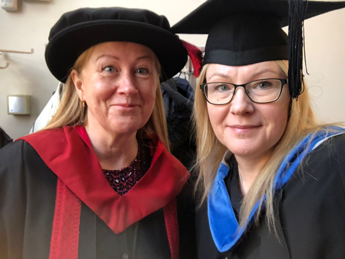 Co-course Director Janet Jarvis, and Deputy Course Director Alison Dunkley are excited to watch our students graduate this morning🎓 Congratulations to all Diabetes students graduating today @uniofleicester