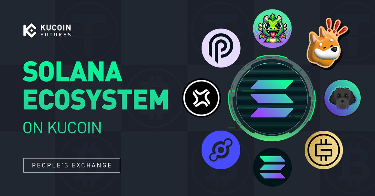 KuCoinFutures's tweet photo. 2023 was a wild year for @solana, and KuCoin’s users have shown enthusiasm towards the Solana ecosystem. The benefits of low fees, fast transactions and the participation in frequent project launches sparked a surge in trading and on-chain activities.

- “Only possible of Solana” became the narrative driving success of its ecosystem throughout 2023.
- Strong growth across different sectors: DePIN, Solana DeFi 2.0, AI, and Payments
- Meme coins acted as the catalysts for growth, led by Bonk.

On @KuCoinFutures, our users have demonstrated enthusiasm for the Solana ecosystem

- The number of new contract trading pairs associated with Solana Ecosystem grew by 150%.